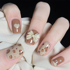 50 pcs 3D Bow Knot Nail Art Charms Mixed Styles for Creative Manicures