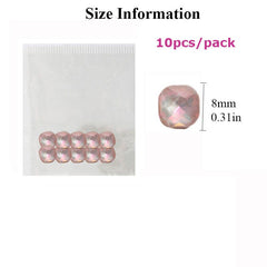 10-Piece Sparkling Rhinestone Set for 3D Nail Designs