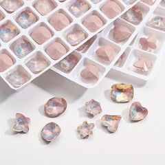 10-Piece Sparkling Rhinestone Set for 3D Nail Designs