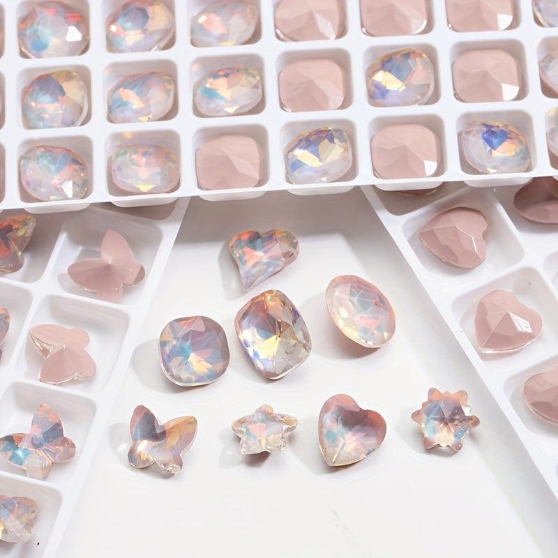 10-Piece Sparkling Rhinestone Set for 3D Nail Designs