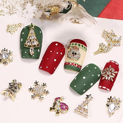 Christmas Nail Art Accessories Metal Manicure Nail Decoration