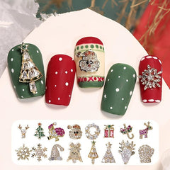 Christmas Nail Art Accessories Metal Manicure Nail Decoration