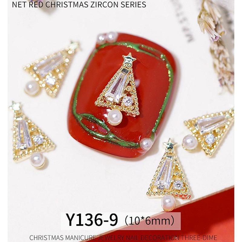 Christmas Nail Art Accessories Metal Manicure Nail Decoration