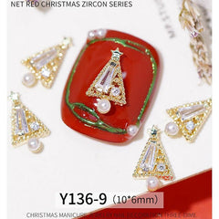Christmas Nail Art Accessories Metal Manicure Nail Decoration