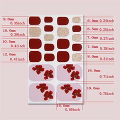 Minimalist Nail Polish Stickers Self Adhesive Nail Art Decal Strips Manicure Kit