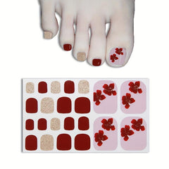 Minimalist Nail Polish Stickers Self Adhesive Nail Art Decal Strips Manicure Kit