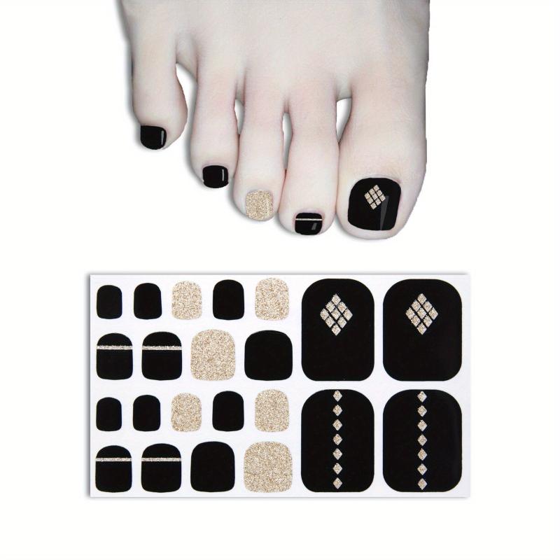 Minimalist Nail Polish Stickers Self Adhesive Nail Art Decal Strips Manicure Kit