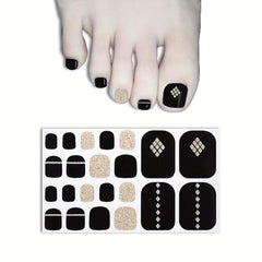 Minimalist Nail Polish Stickers Self Adhesive Nail Art Decal Strips Manicure Kit
