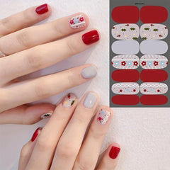 Christmas Full Wrap Nail Polish Stickers with Snowman Nail Polish Strips