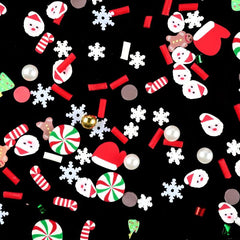 Christmas 3D Nail Art Decoration Kit Snowflake Xmas Resin Nail Charms