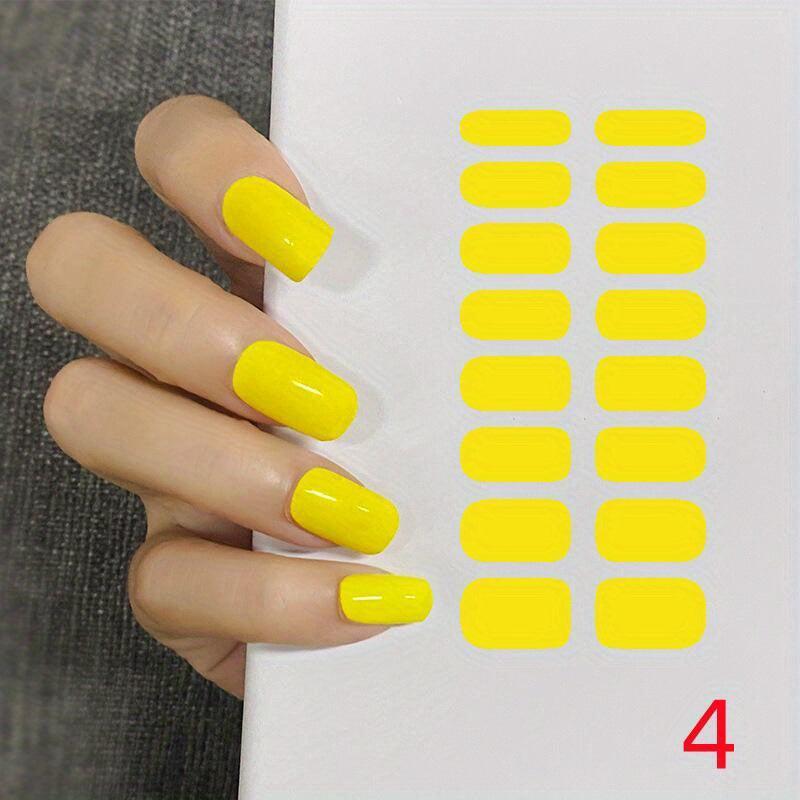 Solid Full Nail Edge Stickers With Nail Rasp - Nail Sticker Series