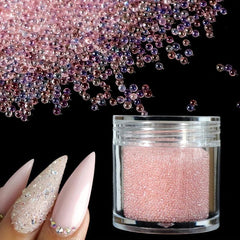 Mermaid Beads Nail Caviar Crystal Pixie Glass Glitter Micro Beads Rhinestones