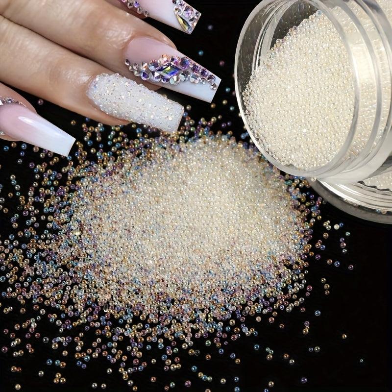 Mermaid Beads Nail Caviar Crystal Pixie Glass Glitter Micro Beads Rhinestones