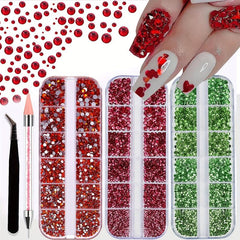Sparkling Nail Rhinestones Mix Shapes for Acrylic Nails