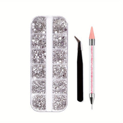 Sparkling Nail Rhinestones Mix Shapes for Acrylic Nails