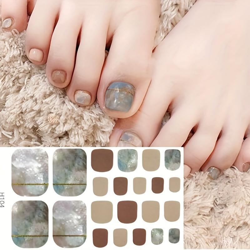 Summer Toe Nail Art Stickers for Full Cover Look