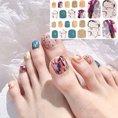 Summer Toe Nail Art Stickers for Full Cover Look