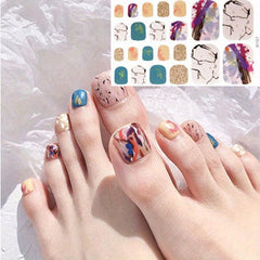 Summer Toe Nail Art Stickers for Full Cover Look