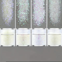 Chunky Hexagon Glitter Flakes for Nail Art Decoration