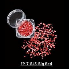 Metallic Crystal Chips Crushed Glass Glitter for Resin Nails and Crafts