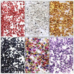 Metallic Crystal Chips Crushed Glass Glitter for Resin Nails and Crafts
