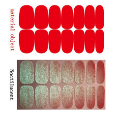 Glow In The Dark Nail Polish Strips Stickers Bright Decal Strips