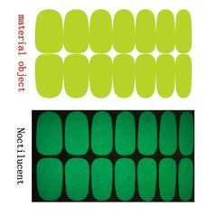 Glow In The Dark Nail Polish Strips Stickers Bright Decal Strips
