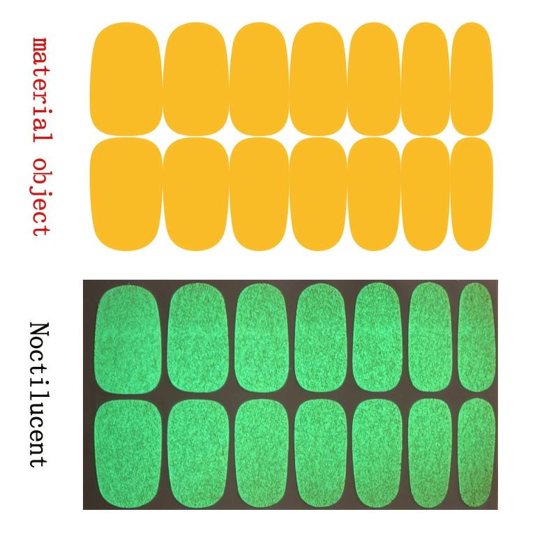 Glow In The Dark Nail Polish Strips Stickers Bright Decal Strips