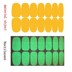 Glow In The Dark Nail Polish Strips Stickers Bright Decal Strips