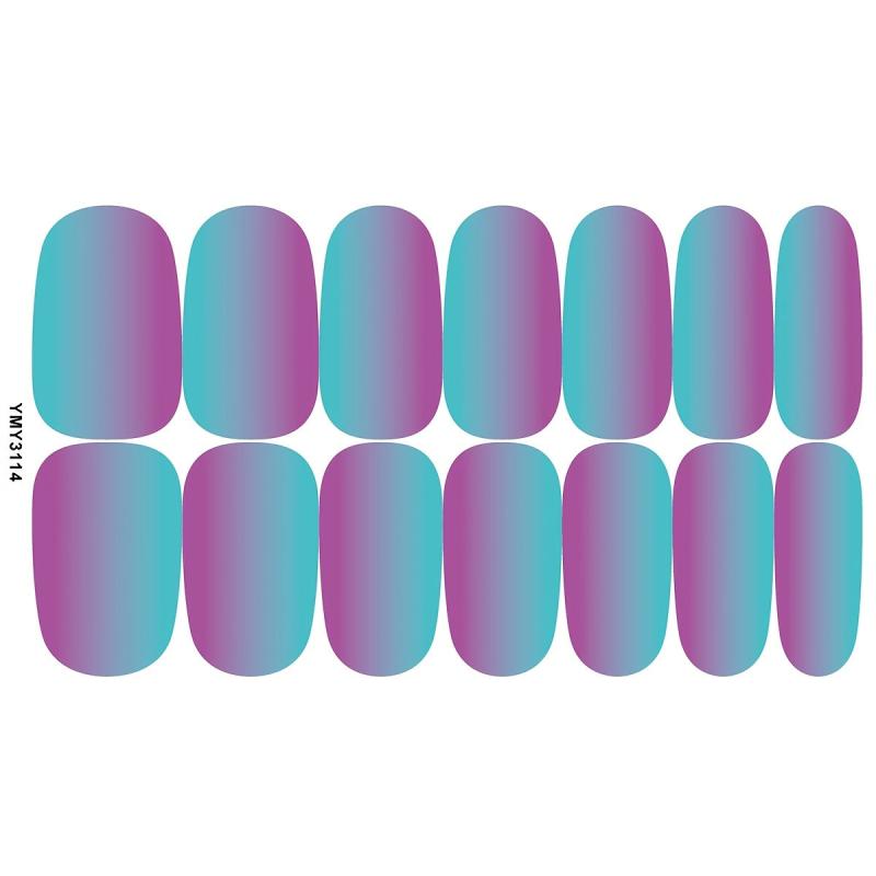 Gradient Nail Polish Sticker Self Adhesive Nail Decals