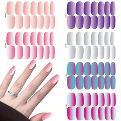 Gradient Nail Polish Sticker Self Adhesive Nail Decals