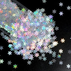 Christmas Snowflake Nail Art Sequins Holographic Glitter Flakes
