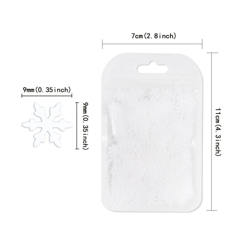 Christmas Snowflake Nail Art Sequins Holographic Glitter Flakes