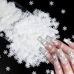 Christmas Snowflake Nail Art Sequins Holographic Glitter Flakes