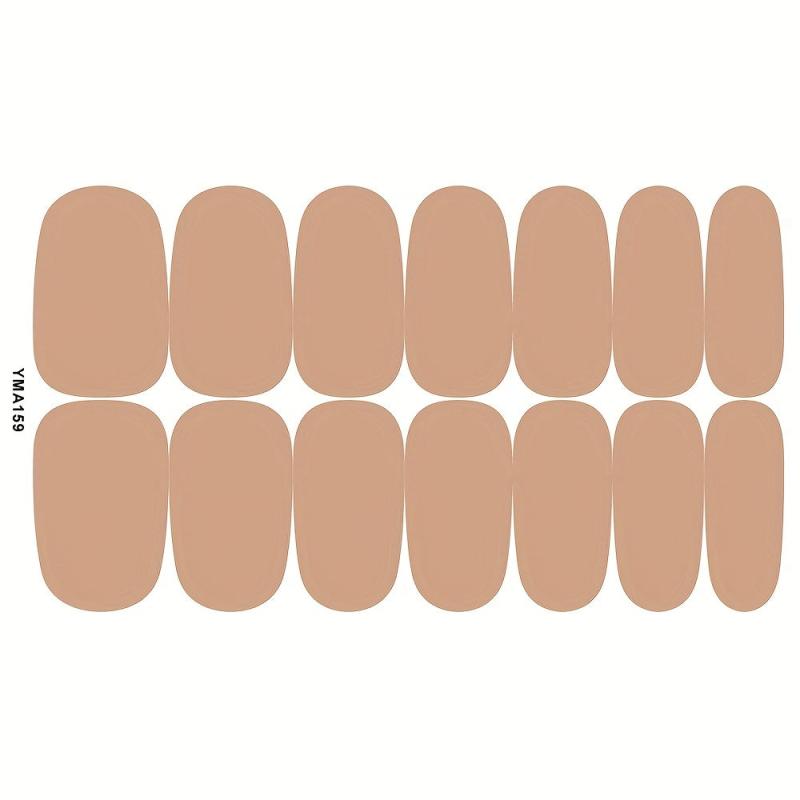14 Full Wrap Nail Polish Stickers Self Adhesive Gel Strips Art Decals