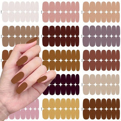 14 Full Wrap Nail Polish Stickers Self Adhesive Gel Strips Art Decals