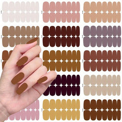14 Full Wrap Nail Polish Stickers Self Adhesive Gel Strips Art Decals