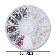 Nail Rhinestone Glitter Flat Back Crystal Gems 3D Decoration