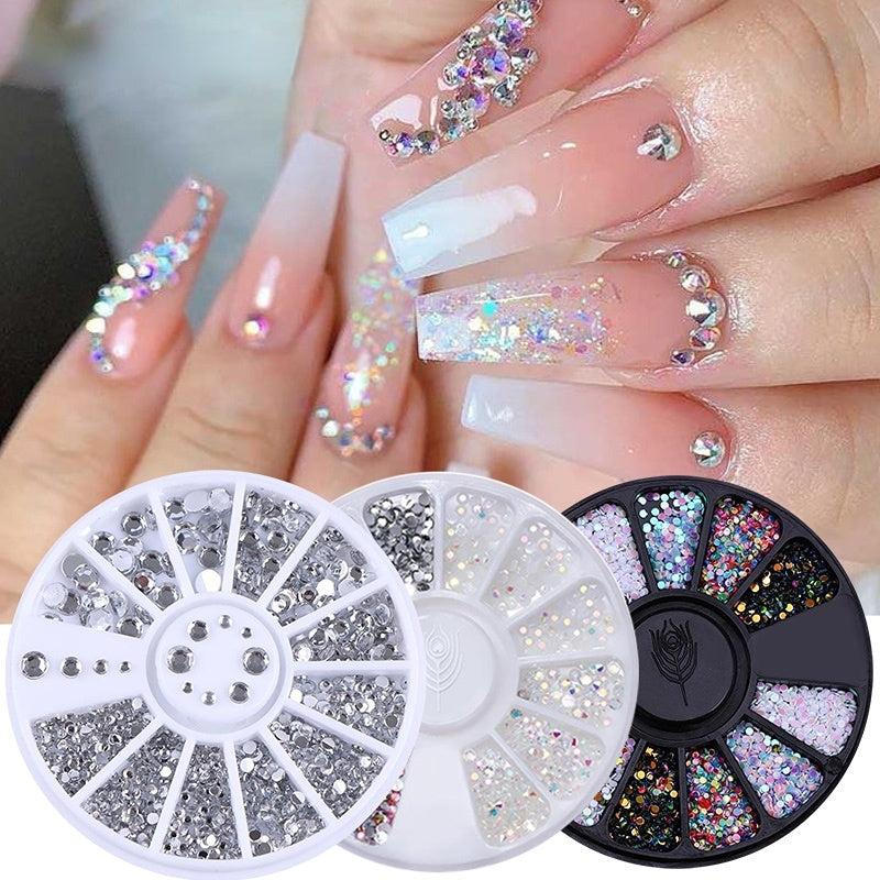 Nail Rhinestone Glitter Flat Back Crystal Gems 3D Decoration