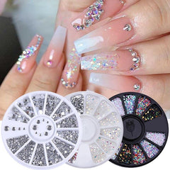 Nail Rhinestone Glitter Flat Back Crystal Gems 3D Decoration