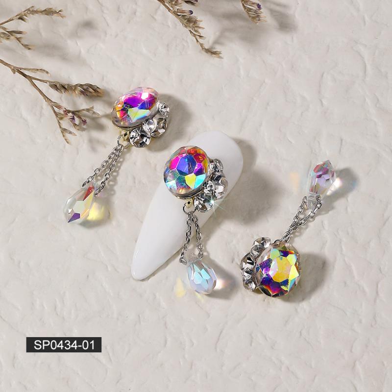 Nail Art Decoration Kit with Rhinestone and Alloy for Manicures