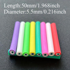 10 Pcs Devil's Eye Slices Polymer Clay Cane for Slime Lip Gloss Resin Nail Art