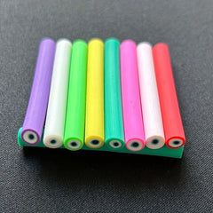 10 Pcs Devil's Eye Slices Polymer Clay Cane for Slime Lip Gloss Resin Nail Art
