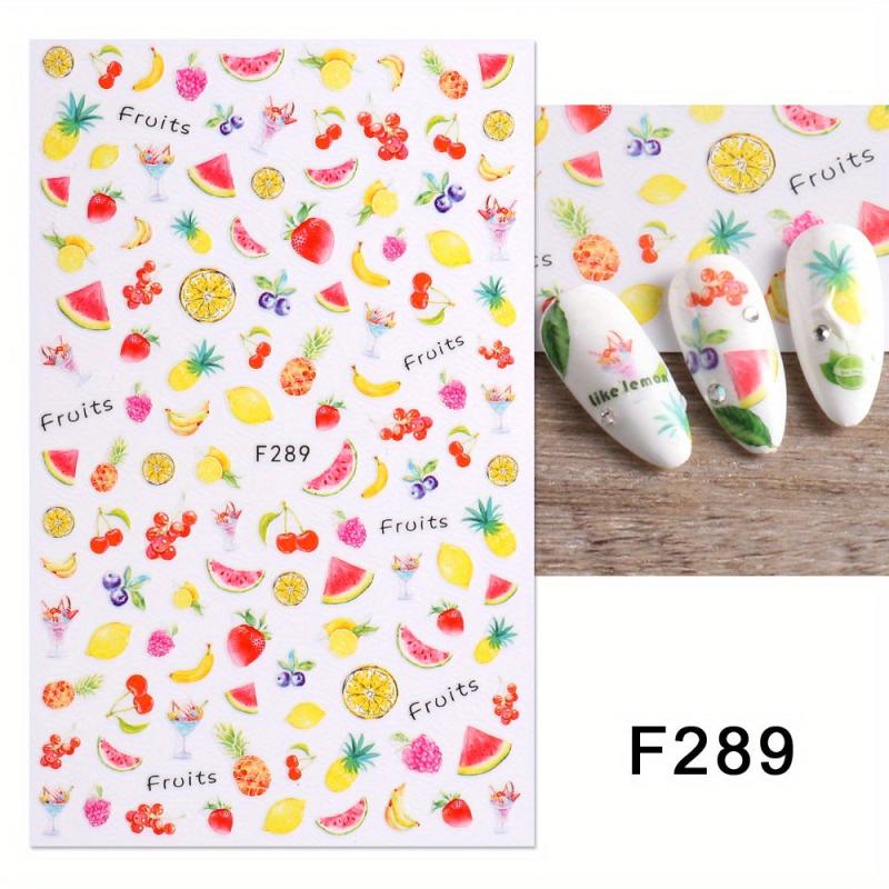 Summer Fruit Nail Art Stickers Decal for Women