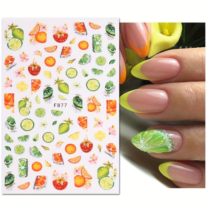 Summer Fruit Nail Art Stickers Decal for Women