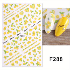 Summer Fruit Nail Art Stickers Decal for Women