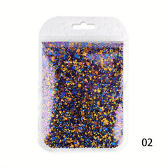 12 Colors Holographic Glitter Nail Supplies for Manicure Tips