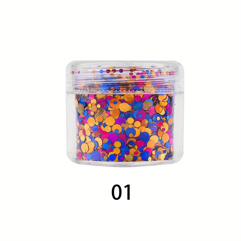 12 Colors Holographic Glitter Nail Supplies for Manicure Tips