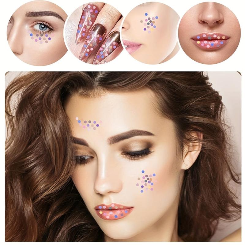 12 Colors Holographic Glitter Nail Supplies for Manicure Tips