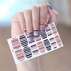 Glitter Nail Patch Stickers for Women - Self Adhesive Nail Polish Strips